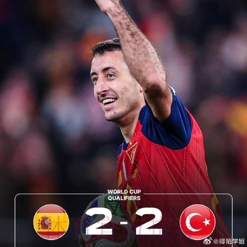 西班牙2-2土耳其晋级世界杯，奥尔莫、奥亚萨瓦尔破门，厄兹詹世界波